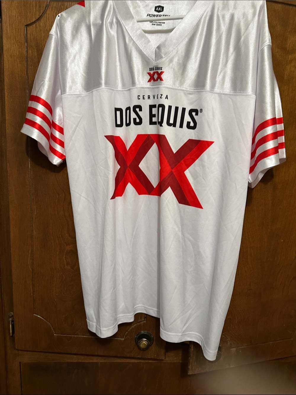 Dos Equis XX White & Red Power Tek Athletic Jersey - Adult XL